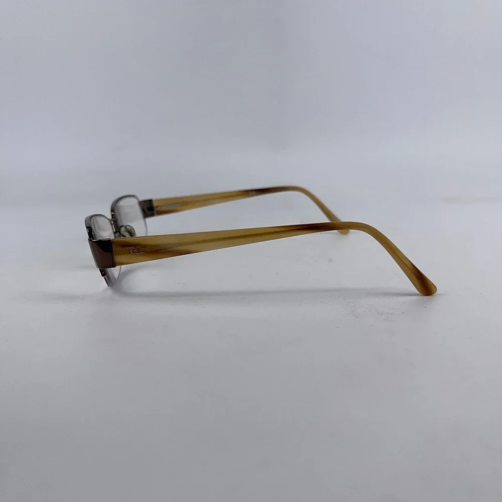 Ralph Lauren 9013 Women Eyeglasses Frame Champagne Plastic Half Rim 50-16-135 mm